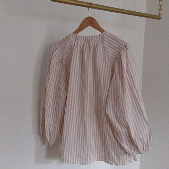 NWOT a new day striped cotton tunic top xs - Picture 6 of 6